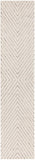 Nourison Cozy Modern Ivory Black 2'2" x 10' Area Rug Easy Clean, Non Shedding, Bed Room, Living Room, Dining Room, Kitchen (10' Runner)