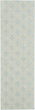 Nourison Jubilant Trellis Green 2'3" x 7'3" Area -Rug, Easy -Cleaning, Non Shedding, Bed Room, Living Room, Dining Room, Kitchen (2x7)