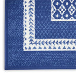 Nourison Whimsicle Geometric Navy 5' x 7' Area Rug, Easy Cleaning, Non Shedding, Bed Room, Living Room, Dining Room, Kitchen (5x7)