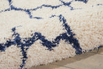 Nourison Amore Bohemian Ivory/Blue 3'2" x 5' Area -Rug, Easy -Cleaning, Non Shedding, Bed Room, Living Room, Dining Room, Kitchen (3x5)