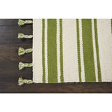 Nourison Solano Bohemian Ivory/Green 2'2" x 7'6" Area -Rug, Easy -Cleaning, Non Shedding, Bed Room, Living Room, Dining Room, Kitchen (2x8)