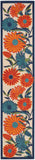 Nourison Aloha Outdoor Multicolor 2'3" x 10' Area Rug, Easy Cleaning, Non Shedding, Bed Room, Living Room, Dining Room, Deck, Backyard, Patio (2x10)