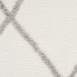 Nourison Feather Soft Shabby Chic Ivory Grey 3'11" x 5'11" Area -Rug, Easy -Cleaning, Non Shedding, Bed Room, Living Room, Dining Room, Kitchen (4x6)