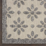Nourison Palamos Indoor/Outdoor Cream 2'2" x 10' Area Rug, Easy-Cleaning, Non Shedding, Bed Room, Living Room, Dining Room, Backyard, Deck, Patio (2x10)