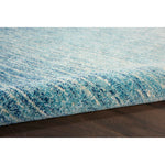 Nourison Passion Abstract Navy/Light Blue 5'3" x Round Area Rug, Easy Clean, Non Shedding, Bed Room, Living Room, Dining Room, Kitchen (5 Round)