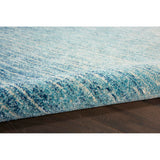 Nourison Passion Abstract Navy/Light Blue 5'3" x Round Area Rug, Easy Clean, Non Shedding, Bed Room, Living Room, Dining Room, Kitchen (5 Round)