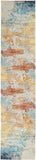 Nourison Celestial Modern Abstract Sealife 2' x 6' Area Rug, Easy Clean, Non Shedding, Bed Room, Living Room, Dining Room, Kitchen (2x6)