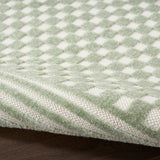 Nourison Casual Green 3'11" x 5'11" Area Rug Easy Clean, Non Shedding, Bed Room, Living Room, Dining Room, Kitchen (4' x 6')