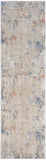 Nourison Modern Abstract Abstract Beige Grey 2'2" x 8' Area Rug, Easy Clean, Non Shedding, Bed Room, Living Room, Dining Room, Kitchen (2x8)