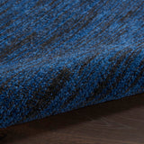 Nourison Essentials Indoor/Outdoor Midnight Blue 2' x 4' Area Rug, Easy Cleaning, Non Shedding, Bed Room, Living Room, Dining Room, Backyard, Deck, Patio (2x4)