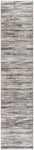 Nourison Serenity Home Abstract Ivory Grey Blue 2'2" x 7'6 Area -Rug, Easy -Cleaning, Non Shedding, Bed Room, Living Room, Dining Room, Backyard, Deck, Patio (2x8)