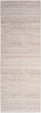 Nourison Washable Essentials Modern Ivory Mocha 2' x 6' Area Rug, Non Shedding, Bed Room, Living Room, Dining Room, Kitchen (2x6)