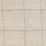 Nourison Santa Cruz Modern Ivory Grey 3'11" x 5'11" Area Rug, Easy-Cleaning, Non Shedding, Bed Room, Living Room, Dining Room, Kitchen (4x6)