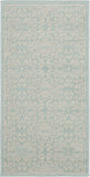Nourison Jubilant Floral Ivory/Green 2' x 4' Area-Rug, Easy-Cleaning, Non Shedding, Bed Room, Living Room, Dining Room, Kitchen (2x4)