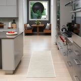 Nourison Casual Beige 2' x 6' Area Rug Easy Clean, Non Shedding, Bed Room, Living Room, Dining Room, Kitchen (6' Runner)