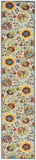 Nourison Aloha Indoor/Outdoor Ivory/Multi 2'3" x 12' Area -Rug, Easy -Cleaning, Non Shedding, Bed Room, Living Room, Dining Room, Backyard, Deck, Patio (2x12)