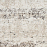 Nourison Glam Abstract Cream Grey 2'3" x 7'6" Area Rug, Easy Clean, Non Shedding, Bed Room, Living Room, Dining Room, Kitchen (2x8)