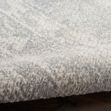 Nourison Splendid Modern Light Grey 3'11" x 5'11" Area Rug, Easy Clean, Non Shedding, Bed Room, Living Room, Dining Room, Kitchen (4x6)