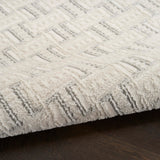 Nourison Nordic Ivory Grey 2' x 6' Scandinavian Scandinavian Area Rug - Easy Clean, Non Shedding, Bed Room, Living Room, Dining Room, Kitchen (6' Runner)