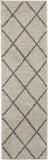 Nourison Brisbane Shag Cream 2'2'' x 7'6'' Area-Rug, Easy-Cleaning, Non Shedding, Bed Room, Living Room, Dining Room, Kitchen (2x7)