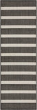 Nourison Positano Black Ivory 2' x 6' Area Rug Easy Clean, Non Shedding, Bed Room, Living Room, Dining Room, Kitchen (6' Runner)