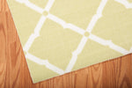 Nourison Home & Garden Indoor/Outdoor Morrocan Light Green 4'3" x 6'3" Area-Rug, Easy-Cleaning, Non Shedding, Bed Room, Living Room, Dining Room, Deck, Patio (4x6)
