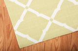 Nourison Home & Garden Indoor/Outdoor Morrocan Light Green 4'3" x 6'3" Area-Rug, Easy-Cleaning, Non Shedding, Bed Room, Living Room, Dining Room, Deck, Patio (4x6)