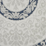 Nourison Calobra Beach Blue 2'2" x 7'6 Area-Rug, Easy-Cleaning, Non Shedding, Bed Room, Living Room, Dining Room, Kitchen (2x8)