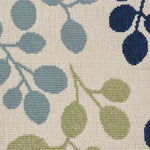 Nourison Caribbean Indoor/Outdoor Ivory 5'3" x SQUARE Area -Rug, Easy -Cleaning, Non Shedding, Bed Room, Living Room, Dining Room, Deck, Backyard, Patio (5 Square)