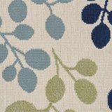 Nourison Caribbean Indoor/Outdoor Ivory 5'3" x SQUARE Area -Rug, Easy -Cleaning, Non Shedding, Bed Room, Living Room, Dining Room, Deck, Backyard, Patio (5 Square)