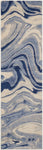 Nourison 2'3" x 8' Somerset Light Blue Runner Rug