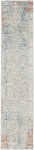 Nourison Concerto Abstract Ivory/Multi 2'2" x 7'6" Area -Rug, Easy -Cleaning, Non Shedding, Bed Room, Living Room, Dining Room, Kitchen (2x8)