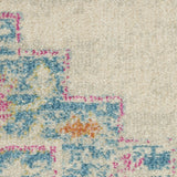 Nourison Passion Transitional Bohemian Grey/Multi 5'3" x Round Area Rug (5' Round)