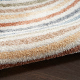 Nourison Astra Machine Washable Abstract Ivory/Multi 2'2" x 4' Kids Area -Rug, Easy -Cleaning, Non Shedding, Bed Room, Living Room, Dining Room, Kids -Rug, Playroom, Nursery (2x4)