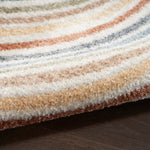 Nourison Astra Machine Washable Abstract Ivory/Multi 4' x 6' Area Rug, Easy -Cleaning, Non Shedding, Bed Room, Living Room, Dining Room, Kitchen (4x6)