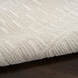 Nourison Nordic Ivory 2' x 6' Scandinavian Area Rug - Easy Clean, Non Shedding, Bed Room, Living Room, Dining Room, Kitchen (6' Runner)