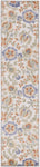 Nourison Aloha Indoor/Outdoor Ivory Blue 2' x 6' Area Rug, Easy Cleaning, Non Shedding, Bed Room, Living Room, Dining Room, Backyard, Deck, Patio (2x6)