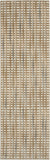 Nourison Solace Contemporary Abstract Beige/Blue 2'3" x 7'3" Area Rug, Easy Cleaning, Non Shedding, Bed Room, Living Room, Dining Room, Kitchen, (7' Runner)