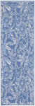Nourison Whimsicle Floral Blue 2' x 8' Area Rug, Easy Cleaning, Non Shedding, Bed Room, Living Room, Dining Room, Kitchen (2x8)