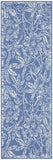 Nourison Whimsicle Floral Blue 2' x 8' Area Rug, Easy Cleaning, Non Shedding, Bed Room, Living Room, Dining Room, Kitchen (2x8)