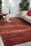 Nourison Somerset Rustic Flame 2' x 2'9" Area-Rug, Easy-Cleaning, Non Shedding, Bed Room, Living Room, Dining Room, Kitchen (2x3)