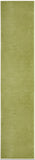 Nourison Essentials Solid Indoor/Outdoor Green 2'2" x 16 Area Rug, Easy Cleaning, Non Shedding, Bed Room, Living Room, Dining Room, Deck, Patio, Backyard (2x16)