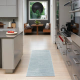 Nourison Casual Blue 2' x 6' Area Rug Easy Clean, Non Shedding, Bed Room, Living Room, Dining Room, Kitchen (6' Runner)