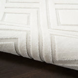 Nourison Casual Ivory 5'3" x 7' Area Rug Easy Clean, Non Shedding, Bed Room, Living Room, Dining Room, Kitchen (5' x 7')