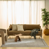 Nourison Nordic Ivory Grey 4' x 6' Area Rug - Easy Clean, Non Shedding, Bed Room, Living Room, Dining Room, Kitchen (4' x 6')
