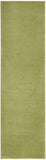 Nourison Essentials Indoor/Outdoor Green 2'2" x 7'6" Area Rug, Easy Cleaning, Non Shedding, Bed Room, Living Room, Dining Room, Backyard, Deck, Patio (2x8)