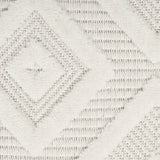 Nourison Versatile Indoor/Outdoor Ivory/White 2' x 4' Area Rug, Easy Cleaning, Non Shedding, Bed Room, Living Room, Dining Room, Backyard, Deck, Patio (2x4)