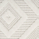 Nourison Versatile Indoor/Outdoor Ivory/White 4' x 6' Area Rug, Easy Cleaning, Non Shedding, Bed Room, Living Room, Dining Room, Deck, Backyard, Patio, High Traffic Area (4x6)
