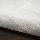 Nourison Casual Light Grey 3'11" x 5'11" Area Rug Easy Clean, Non Shedding, Bed Room, Living Room, Dining Room, Kitchen (4' x 6')