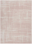 Nourison Whimsicle Pink Ivory 5' x 7' Area Rug, Contemporary, Artistic, Easy Cleaning, Non Shedding, Bed Room, Living Room, Dining Room, Kitchen (5x7)